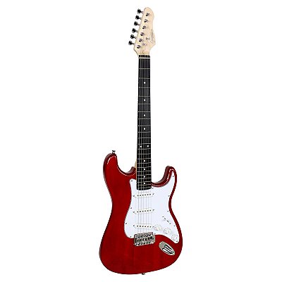 Guitarra Giannini Strato G-100 TRD/WH Translucent Red