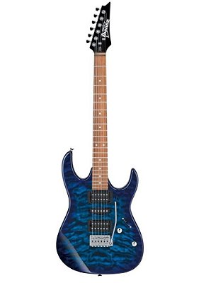 Guitarra Ibanez GRX70QA Transparent Blue Burst