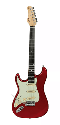 Guitarra Canhota Tagima Woodstock TG-500 LH DF/MG Candy Apple