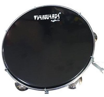 Pandeiro Vanguarda ABS 10" Preto Pele Preta