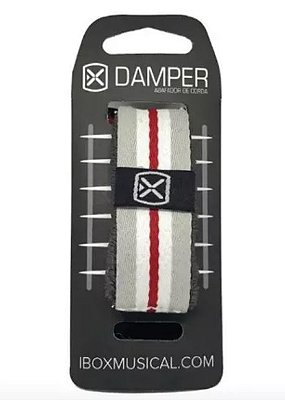 Abafador De Cordas Damper Ibox DKLG01 Comfort Grande Cinza, Branco e Vermelho