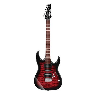 Guitarra Ibanez GRX70QA Transparent Red Burst