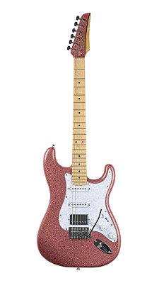 Guitarra Seizi Fun Katana Musashi HSS – Rose Gold Sparkle