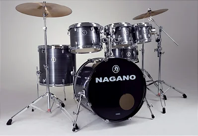 BATERIA NAGANO GARAGE ROCK GST 22/14/10/12/16 C/ FERRAGEM E BANCO
