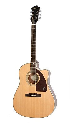 Violão Eletroacústico Epiphone AJ-210 CE Outfit Natural com Case