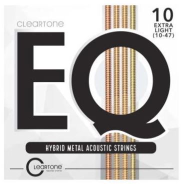  Encordoamento Violão Aço Cleartone EQ Hybrid Metal Extra Leve 10
