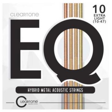 Encordoamento Violão Aço Cleartone EQ Hybrid Metal Extra Leve 10