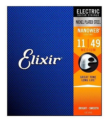Encordoamento Guitarra Elixir Nanoweb Medium 11-49