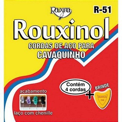 Encordoamento Cavaquinho Aço Rouxinol R-51 Acabamento Chenille