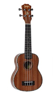 Ukulele Acústico Seizi Maui Plus Soprano Sapele com Bag