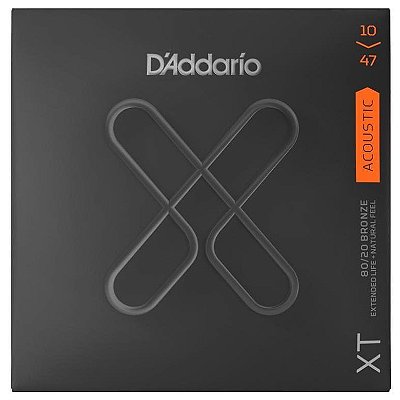 Encordoamento Violão D'Addario XTABR 1047 Tensão Extra Leve 10-47 Extended Life