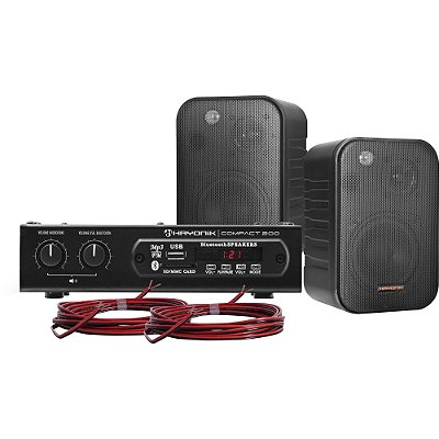 Kit Som Ambiente Hayonik 200W Ambience 2000 Preto