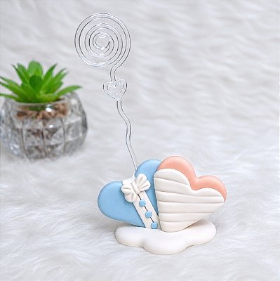 Lembrancinha de Casamento em Biscuit: Kit 10 corações Unidos
