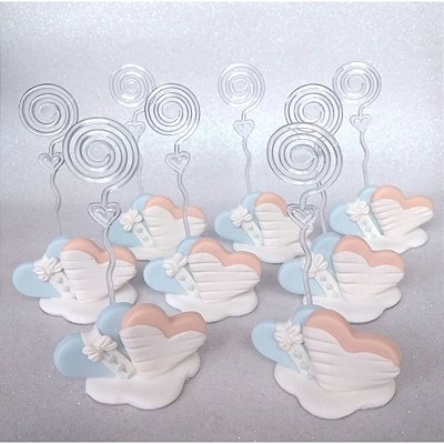 Lembrancinha de Casamento em Biscuit: Kit 10 corações Unidos