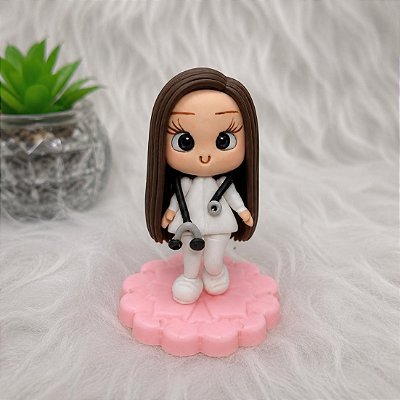 Bonequinha Médica em Biscuit