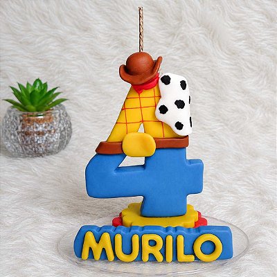 Topo de Bolo de Biscuit Toy Story - Woody