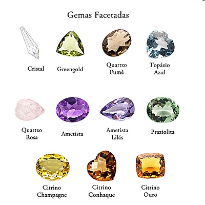 Gemas Brasileiras. Não agride a natureza. De preferência.