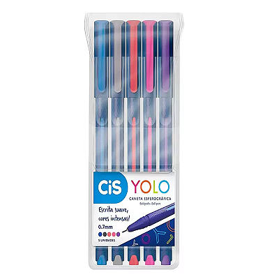 Caneta Esferográfica CiS Yolo Estojo c/