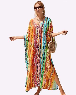 Kaftan Longo Colorido