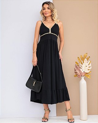 Vestido de Alça Trançada