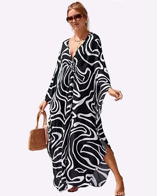 Kaftan Estampado Black and White