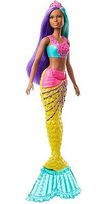 Boneca Barbie Dreamtopia Sereia Penteados Fantásticos - Mattel