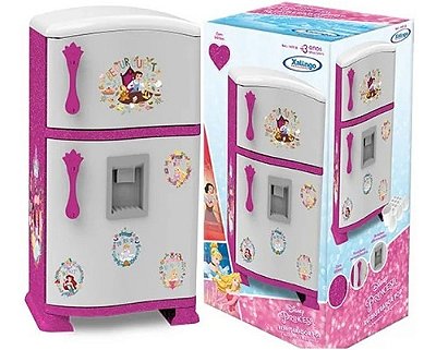 Geladeira Com Freezer Refrigerador Infantil Princesas Disney