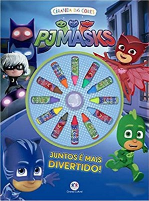 Livro Ciranda Das Cores - Pj Masks Juntos - Com Giz De Cera