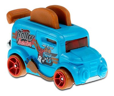 Carrinho Hot Wheels Roller Toaster Torradeira Ed Fast Foodie - Azul