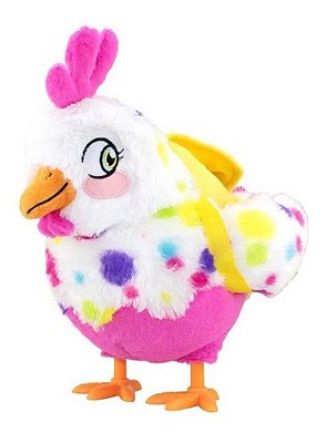 Pelúcia Com Movimentos Adotados Galinha Roxanne Fun - F00199