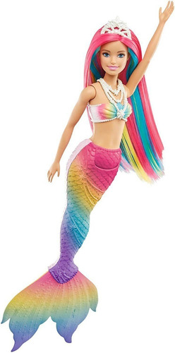 Boneca Barbie Dreamtopia Sereia Mágica Arco-íris Muda De Cor