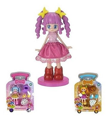 Boneca Lilly Fashion Coleção Infantil - Versão Anime Roxo