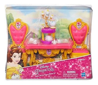 Playset Princesas Disney Hora Do Chá Da Bela E A Fera Luxo
