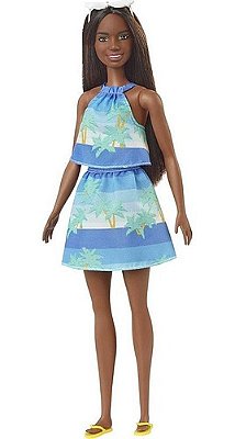 Boneca Barbie Morena Negra Ecológica Love The Ocean