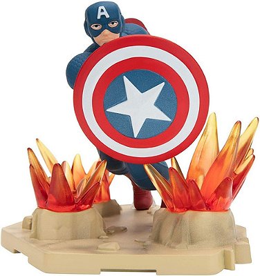 Boneco De Ação Marvel Avengers Capitão America De Luxo 13 Cm