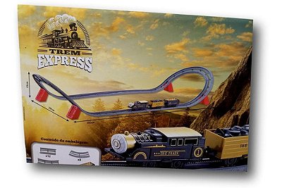 Locomotiva Trem Express Trenzinho Infantil A Pilhas - Art Br