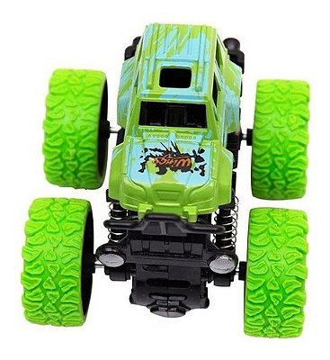 Carrinho Big Foot Monster Mini Truck Pick 4x4 Fricção - Verde