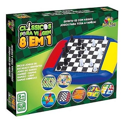 Jogo Ludo Tabuleiro Estojo Dobrável Plástico