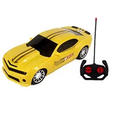 Carro De Controle Remoto Possantes 7 Funções Com Luz Amarelo