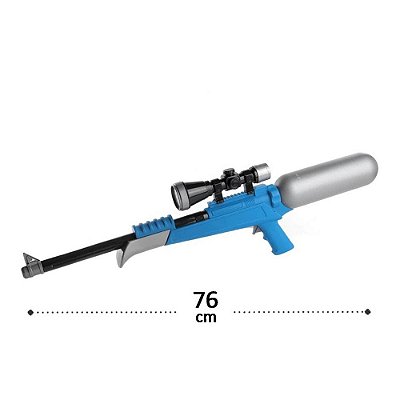 Pistola Lança Água De Plástico Com Mira 76x21cm - Sortida