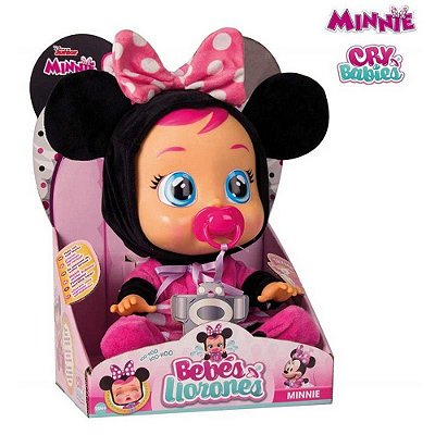 Boneca Cry Babies Minnie Rosa Chora De Verdade Lançamento