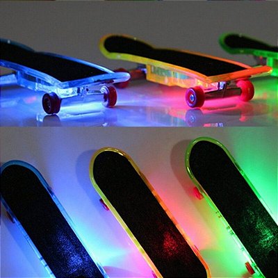 Skate De Dedo Xtreme Com Led E Lixa E Rodas + Pague 1 Leve 2