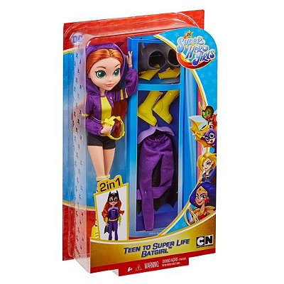 Boneca Dc Batgirl 2 Em 1 - Super Hero Girls - Cn - Mattel