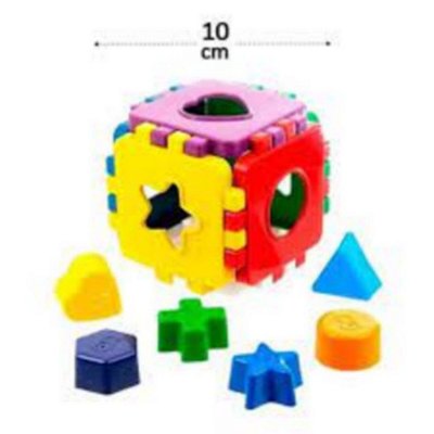 Cubo Magico Educativo Baby Com Formas 7 Peças Colors