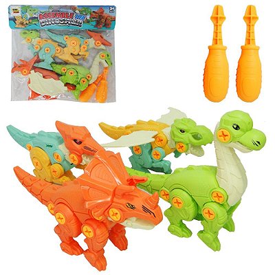 Kit Educativo Dinossauros em Madeira para Colorir - ENGENHA KIDS - Produtos  e acessórios para bebê