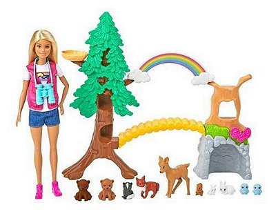 Boneca Barbie Exploradora Da Natureza Mundo Selvagem Ed 2021