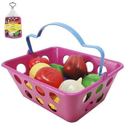 kit De Comidinha De Brinquedo Infantil Com Velcro Para Cortar Frutas e  Legumes, Jogo De Educativo Alimentos Reutilizáveis Cozinha