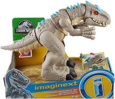 Boneco Imaginext Jurassic World Indominus Dinossauro Rex