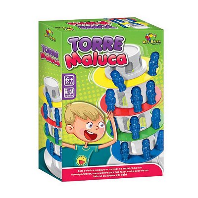 Brinquedo Jogo Torre Maluca Caiu Perdeu Jogo De Estratégia