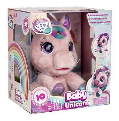 Pelucia Unicórnio Baby Unicorn Multikids Com 35 Sons + Luxo